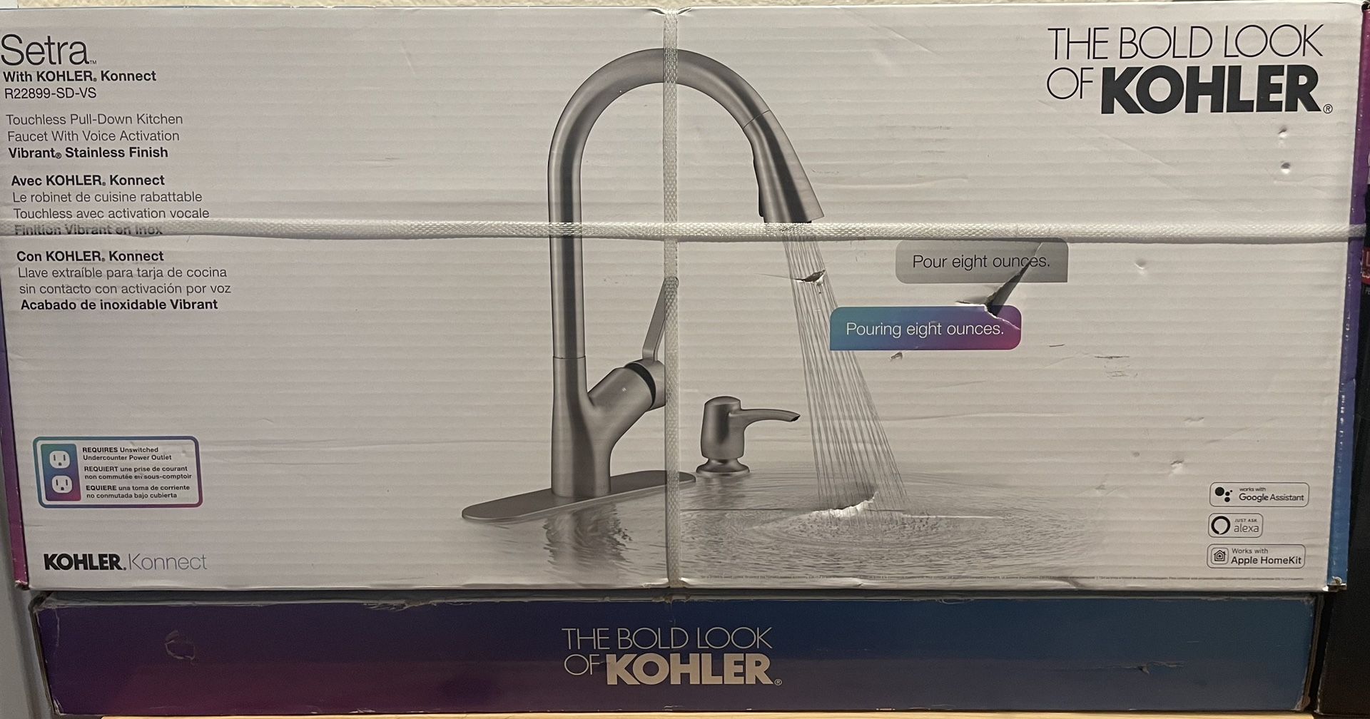 Setra Kitchen Faucet With Kholer Konnect/Voice Activated