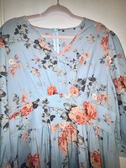 PLUS SIZE FLORAL DRESS