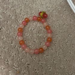 Kids Glass Brad Bracelet With Gem