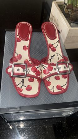 Margot Sandal (Cherry Print)
