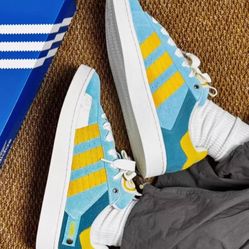Adidas yellow blue bread shoes