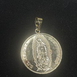 Gold Plated Virgin Mary Pendant