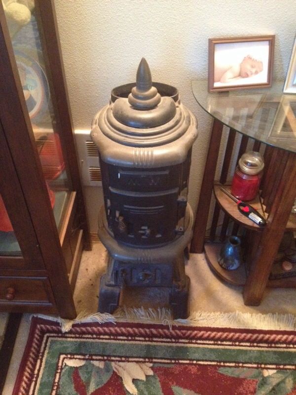 Antique Montgomery Ward parlor stove