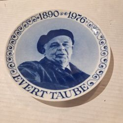 Danish Collectible Plate Evert Taube 1(contact info removed) Home Decor Decoration