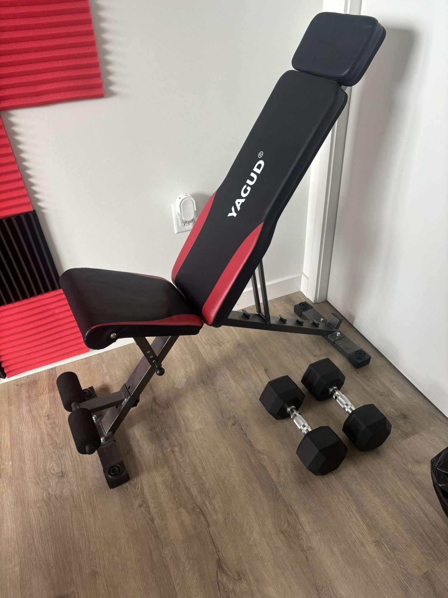 Bench Seat And Two 30 Lbs Weights