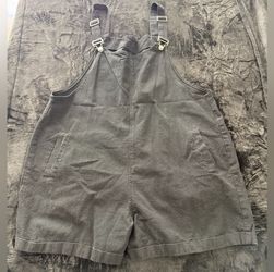 Black Overalls with Buckle Straps