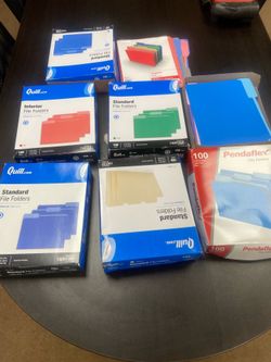 Boxes of folders, 100s of folders for $10