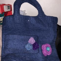 Purse And Wallet (possibly Wool?)