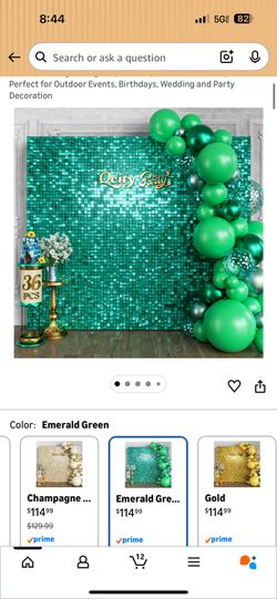Emerald green shimmer wall