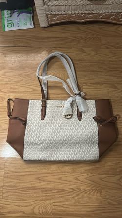 Brand New Authentic Michael Kors Tote Bag Vanilla Brown Large Purse $300 OBO