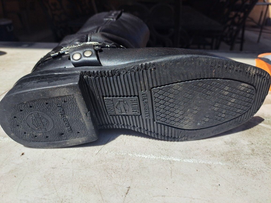 Work Boots Harley Davidson 9 1/2  & Accessories