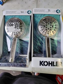 Kohler showerhead with hose in brushed  nickel, multiple available