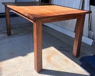 6' Dining Room Table by Crate and Barrel - Distressed Wood Look