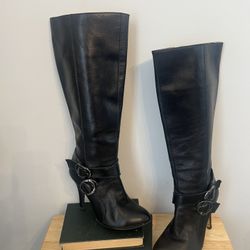 Shane & Shawn rocker biker black boots size 8  Gently pre- loved please see photos for condition