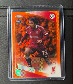 TOPPS CHROME Champions League 25-26 RIO NGUMOHA ORANGE  X-FRACTOR  #/25