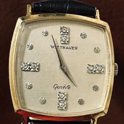 Mans Diamond Dial Wittnauer