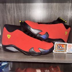 Air Jordan Retro 14 Ferrari Size 6Y/7.5W, 11M, 12M, & 13M 