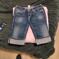 True Religion Blue Shorts