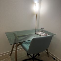 Decameron Desk MID-CENTURY DESIGN: Blending together iconic splayed legs with a stunning wood frame,