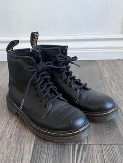 Dr. Martens Black Leather Lace-Up Boots