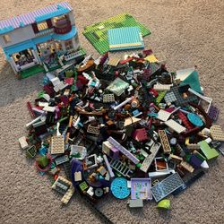 Pile Of Legos + Two Unfinished Sets