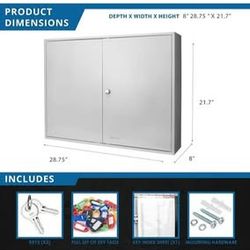 (50% off) Brand new Barska- 600- position steel key cabinet