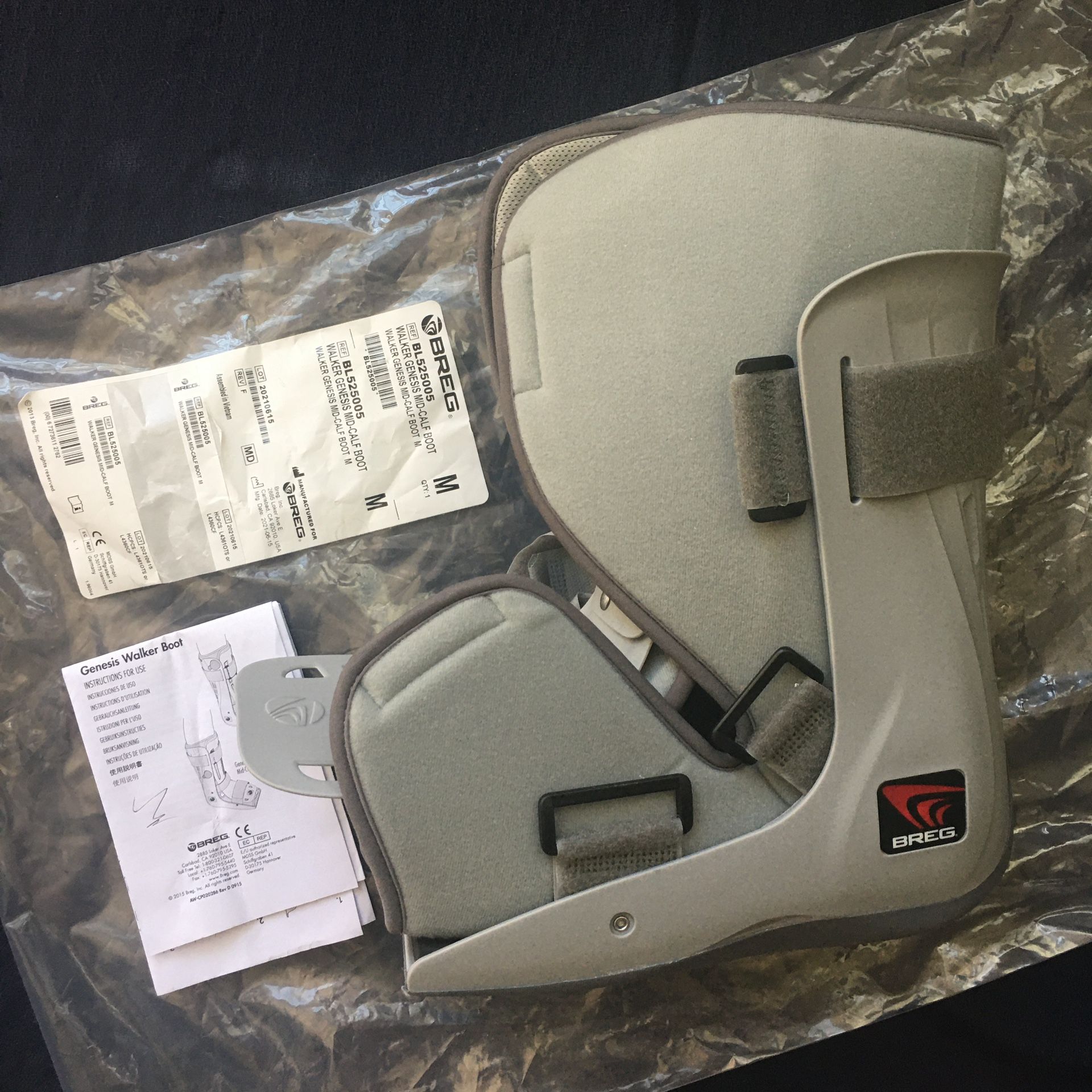 BREG GENESIS MID CALF BL525005 BOOT-Medium/Male 5 1/2-9/Female 6-9 1/2 LIGHTWEIGHT