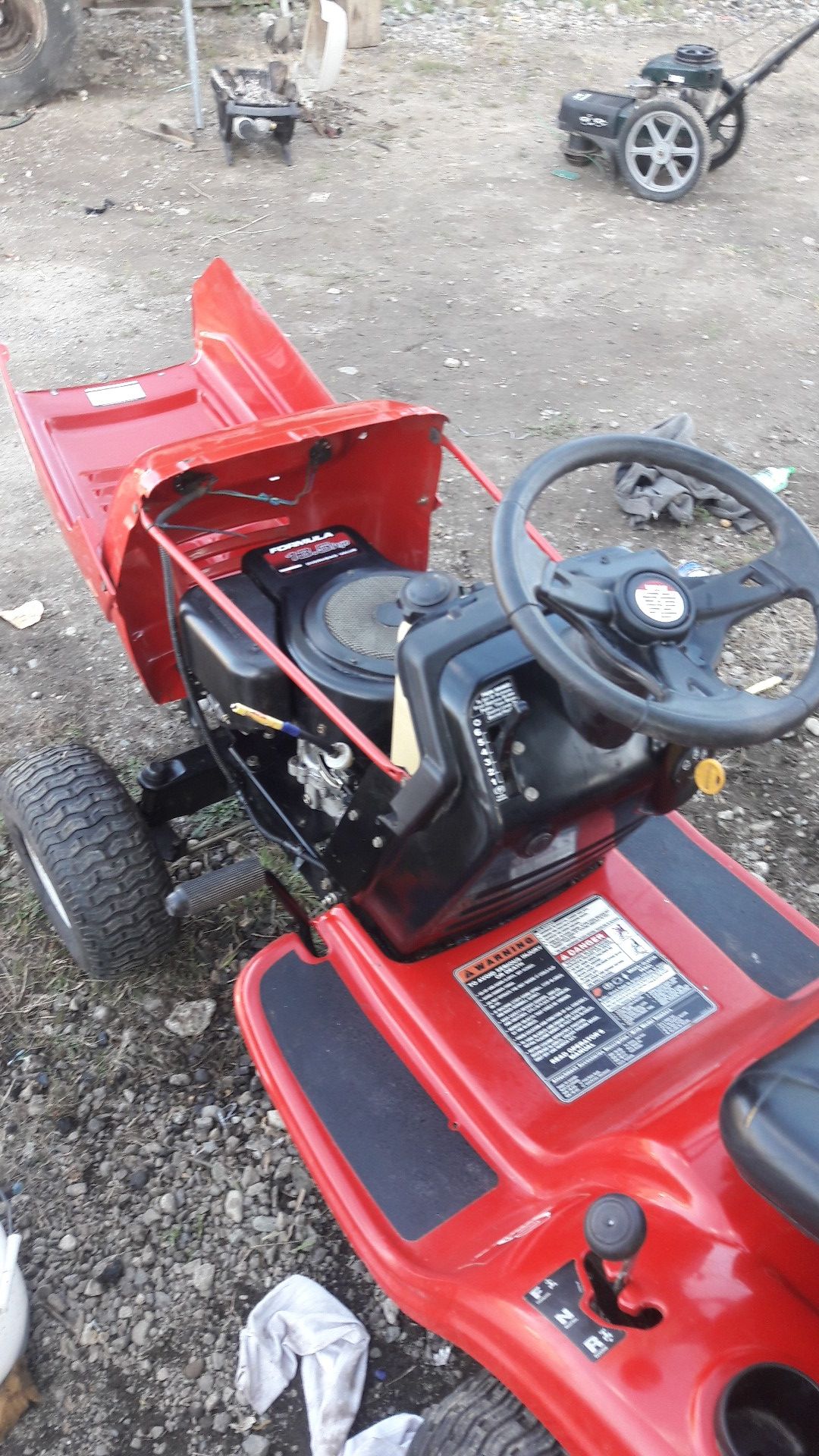 The ultimate Yard Machine 638rl 6 Speed shift on the go riding lawn