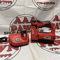 Milwaukee 2447-20 12V Cordless 3/8-inch Crown Stapler w/Battery & Charger 11060796