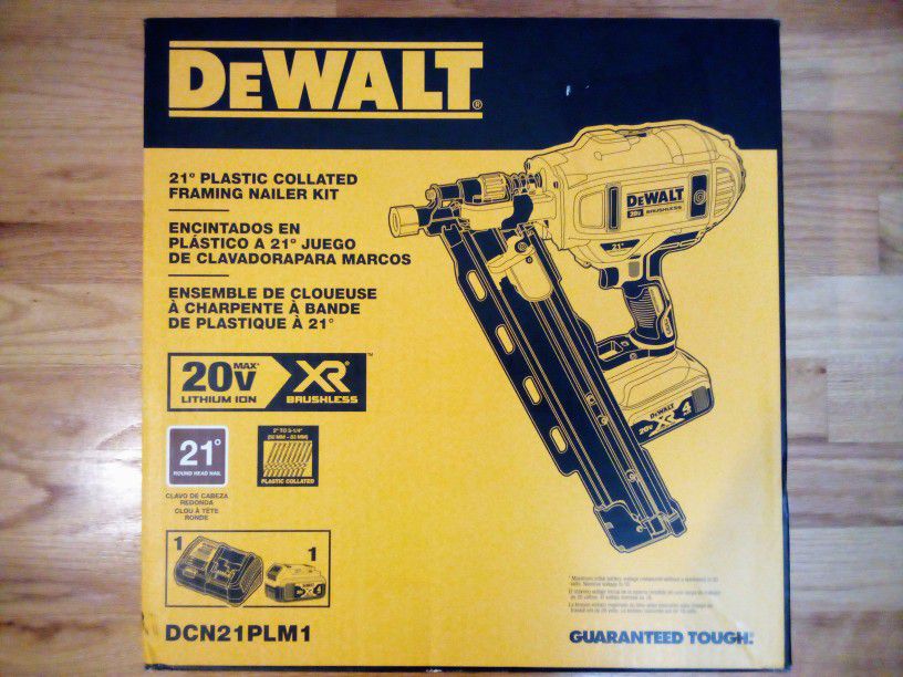 DeWalt 20V XR 21° Framing Nailer Kit 
