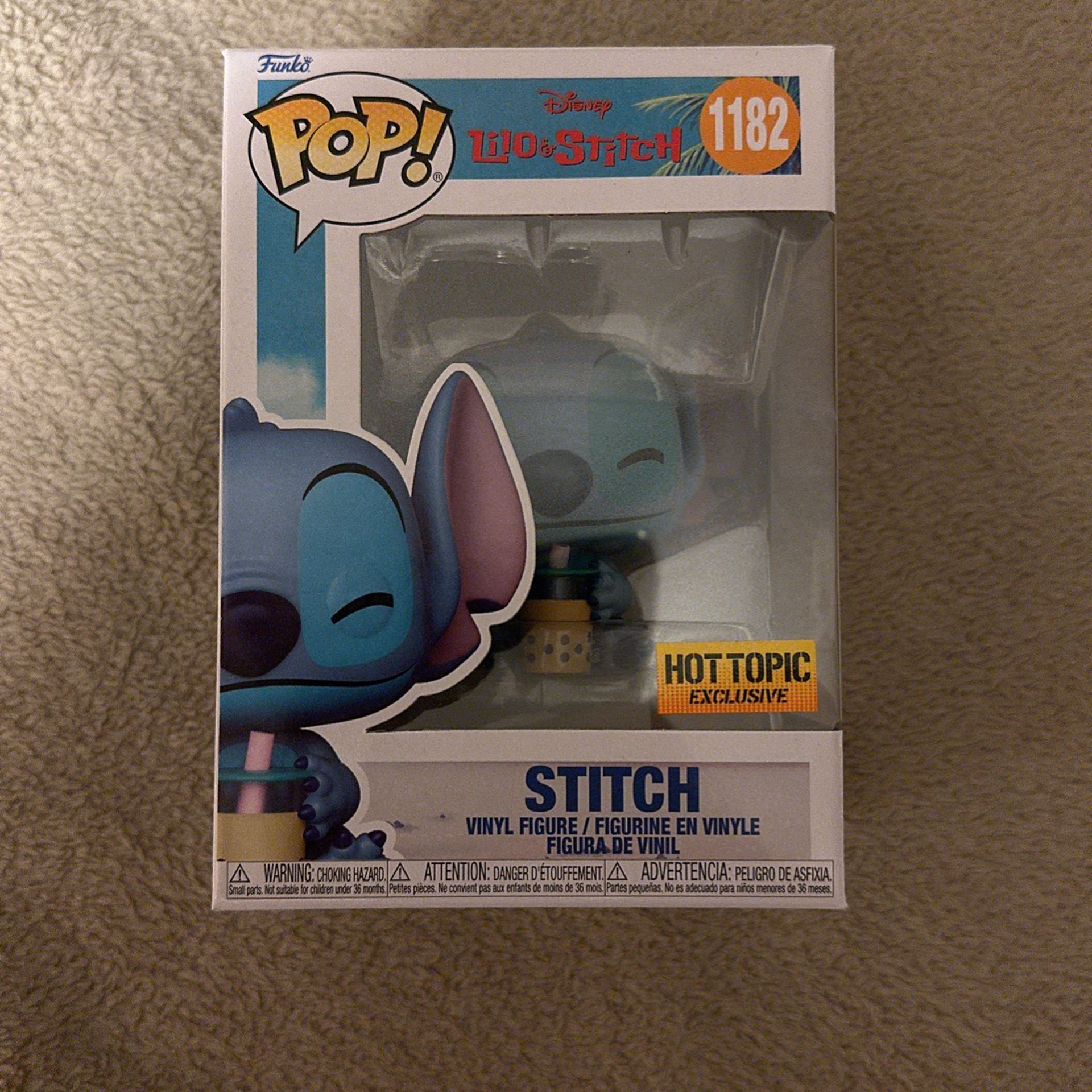Stitch With Boba Hot Topic Exclusive Funko Pop
