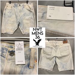 *NWT Mens Size 36 - American Eagle Cut Off Jean Shorts