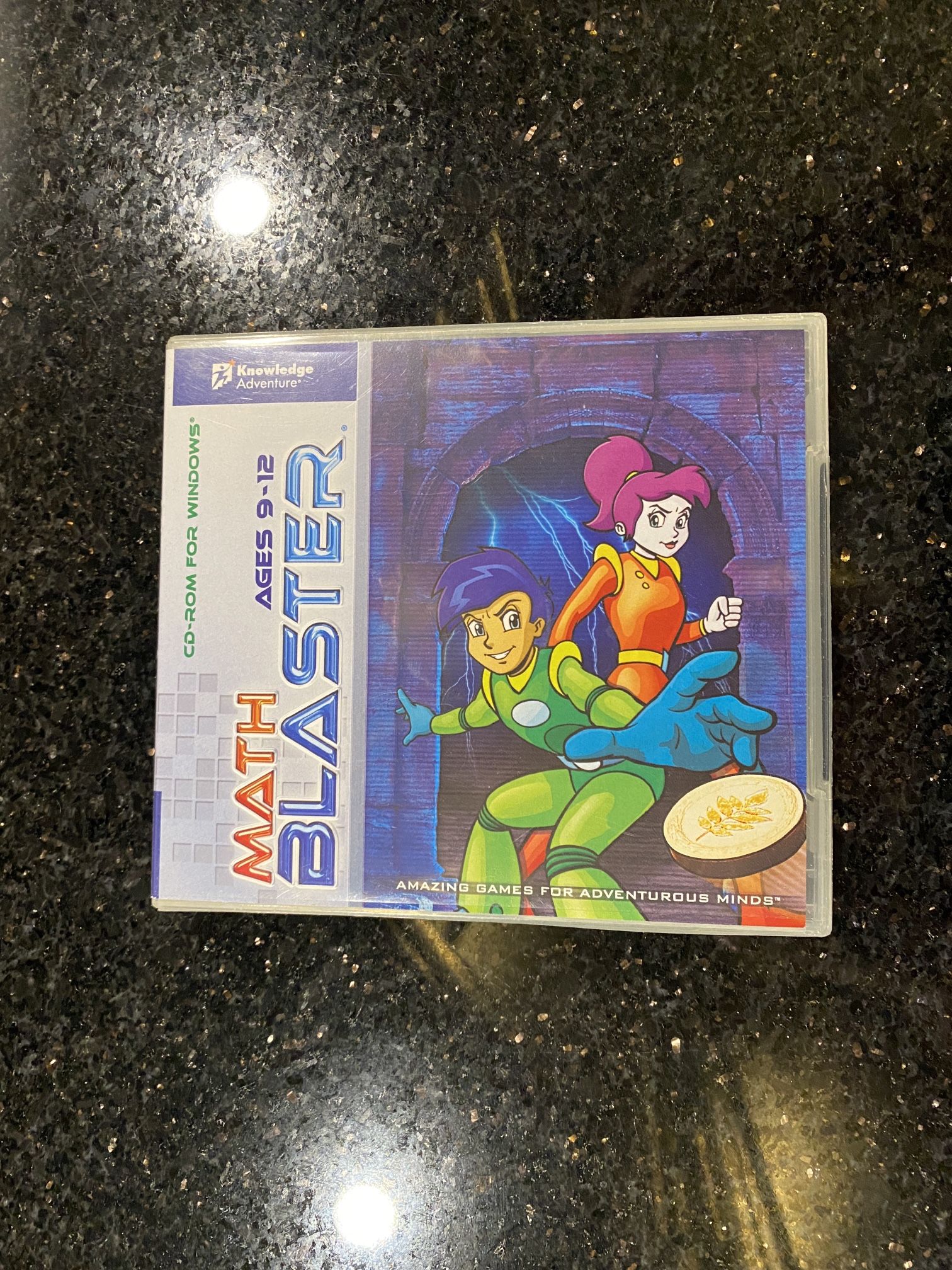 Vintage Math Blaster CD-ROM for Windows Ages 9-12 by Knowledge Adventure
