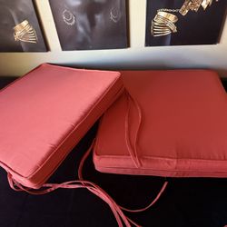 Patio Chair Cushions Waterproof Outdoor Seat Cushions for Patio Furniture Set of 2 with Ties, 19 x 19 Inch