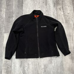 Vintage Harley Davidson Zip Fleece Jacket L