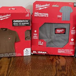 Milwaukee Men's Cotton/Polyester Short-Sleeve Pocket T-Shirt (M, L, XL)