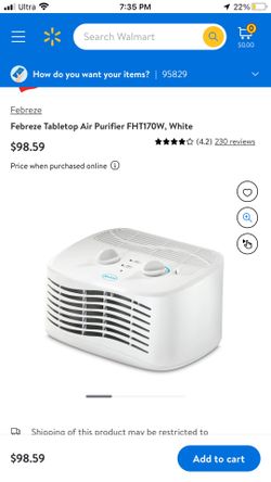Brand New In Box Febreze Table Top Air Purifier