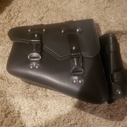 Leather Motorcycle Sidebag