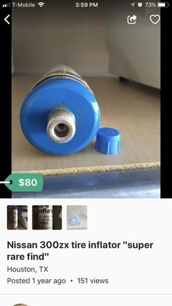 Nissan 300zx tire inflator rare find!