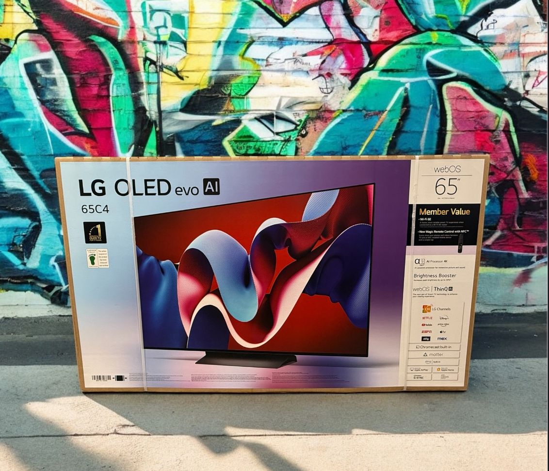 65 “ LG Smart 4K EVO OLED HDR 120HZ 65C4 C4 TV