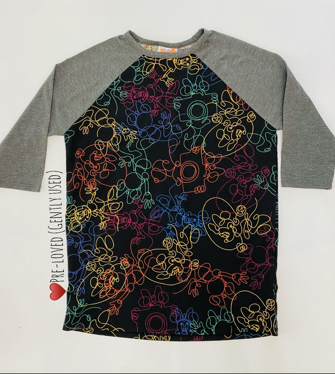 Pre Loved (Gently Used) Disney LulaRoe Girls Size 12 Minnie Mouse Top