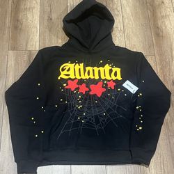 Sp5der Black Atlanta Hoodie 