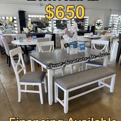 6 PCs Dining Table  Set Brand New