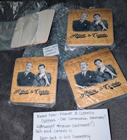 NEW - Abbott & Costello coasters