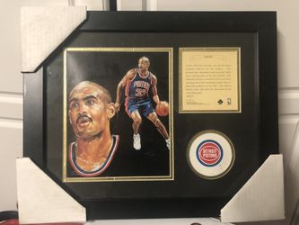 NBA Detroit Pistons Grant Hill Plaque