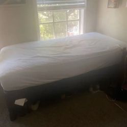 twin bed boxspring and frame