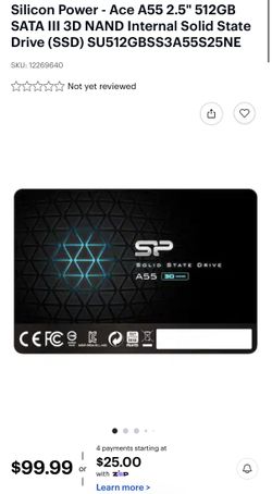Computer Silicon Power 512GB Internal Solid State Drive (SSD)