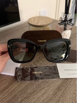 Tom Ford Sunglasses 1008 Maeve Color 01B Black Butterfly Size 55 Authentic