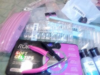 Nail Extension Kit with Gel Tips and Tools