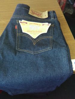 Levi's original size 36W 32L and one in 38W 34L